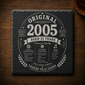 2005 21st Birthday Slate Coaster