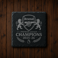 Arsenal FC Engraved Slate Coaster