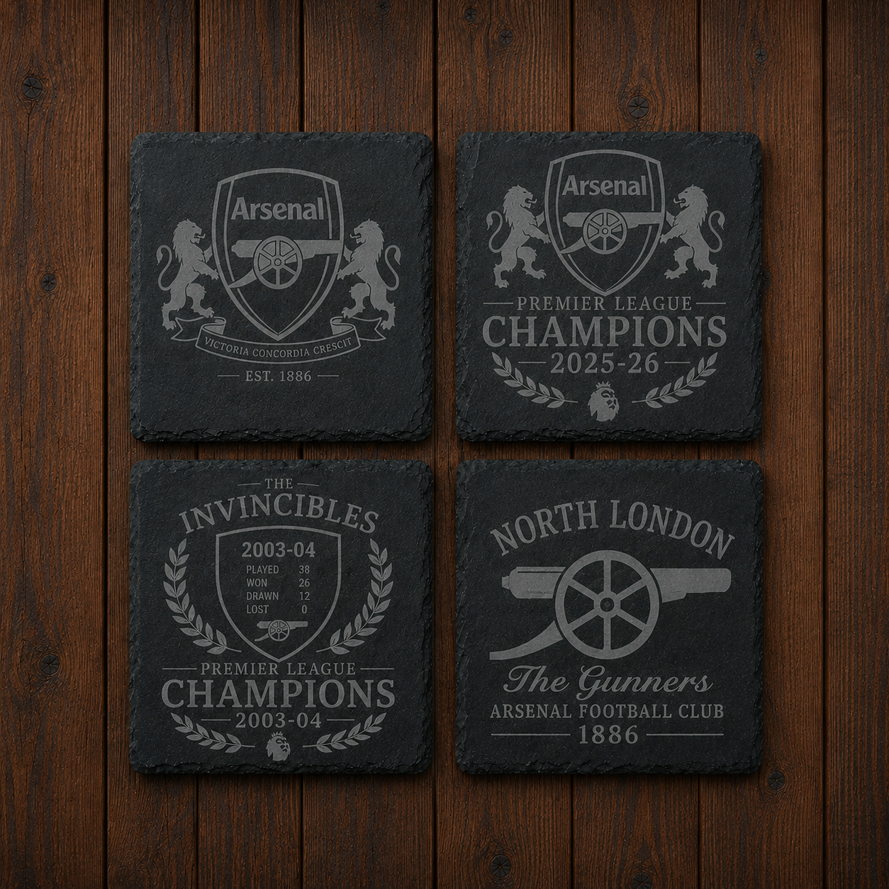 Arsenal FC Set of 4 Coasters