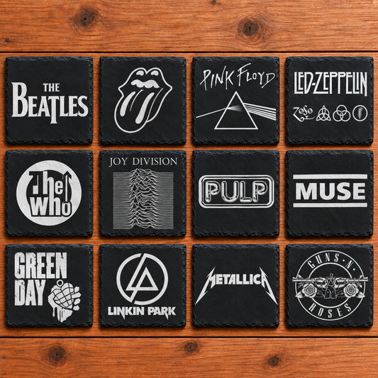 Rock Band Coasters | Beatles, Oasis & Music Coaster Sets