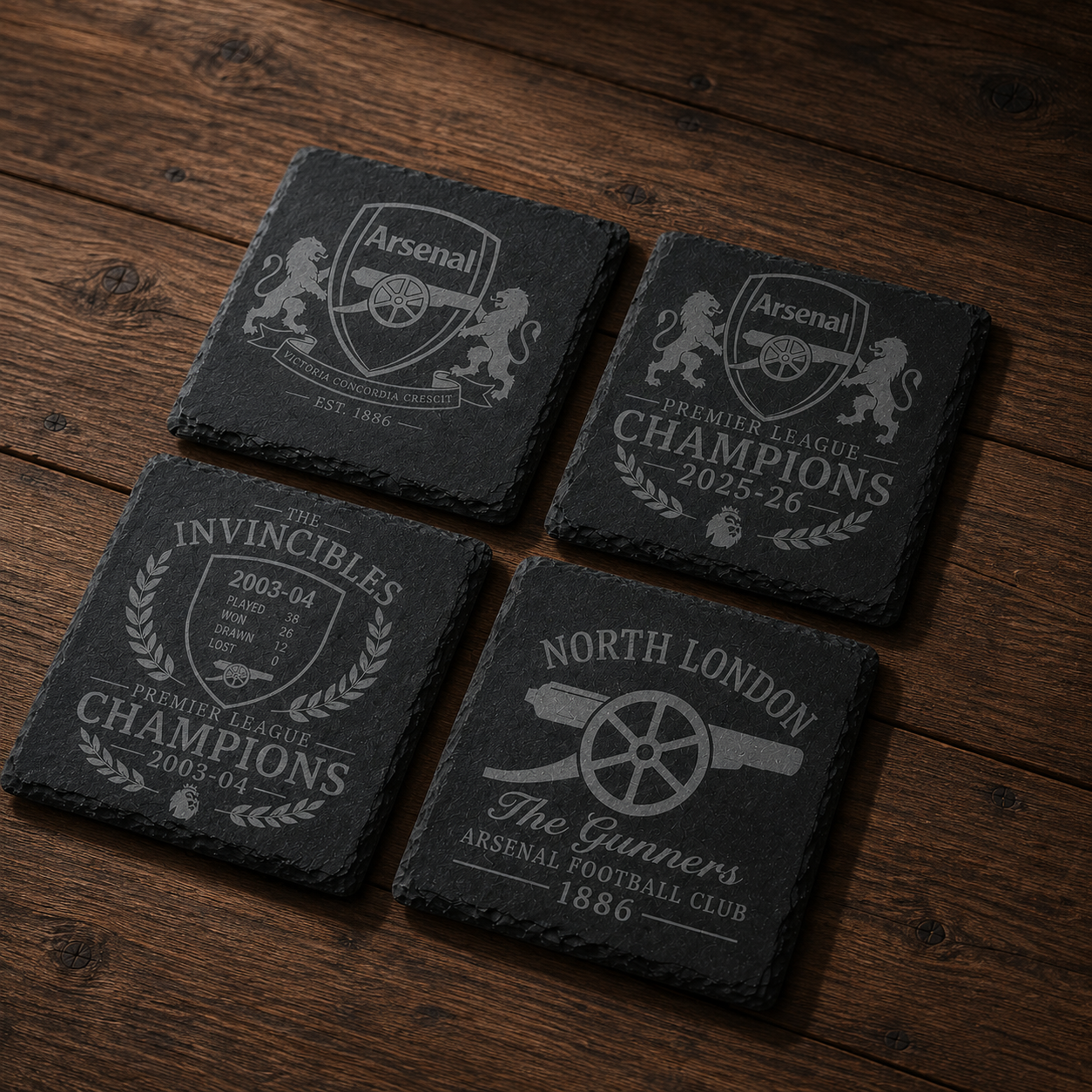 Arsenal FC Set of 4 Coasters