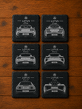 Lotus Slate Coaster Set of 6
