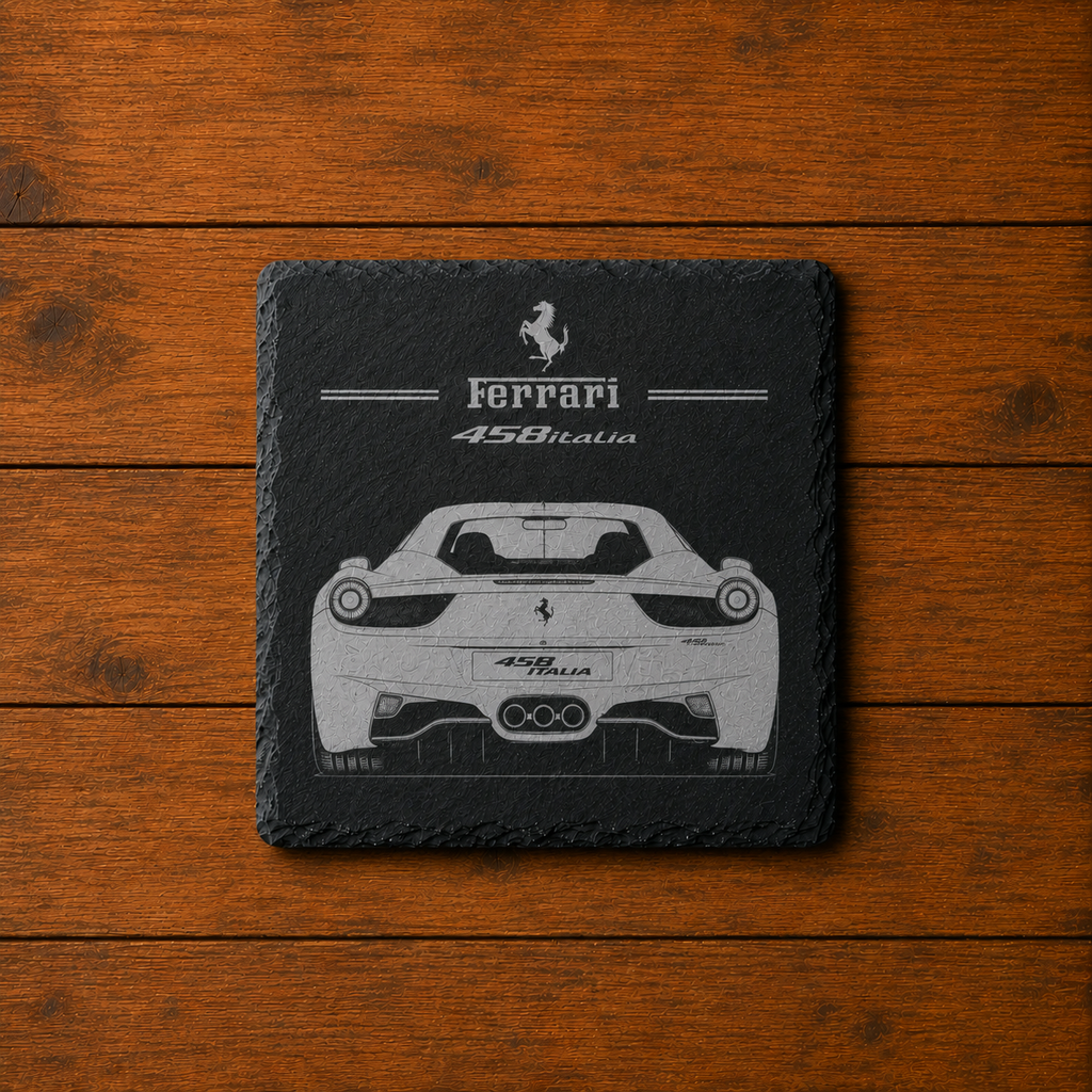 Ferrari 458 Italia Slate Coaster
