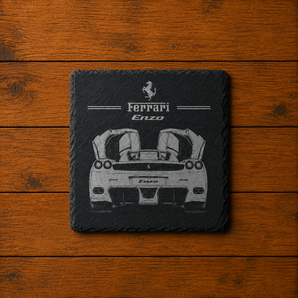 Ferrari Enzo Slate Coaster - Doors Up