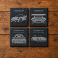 Porsche Slate Coaster Set of 4