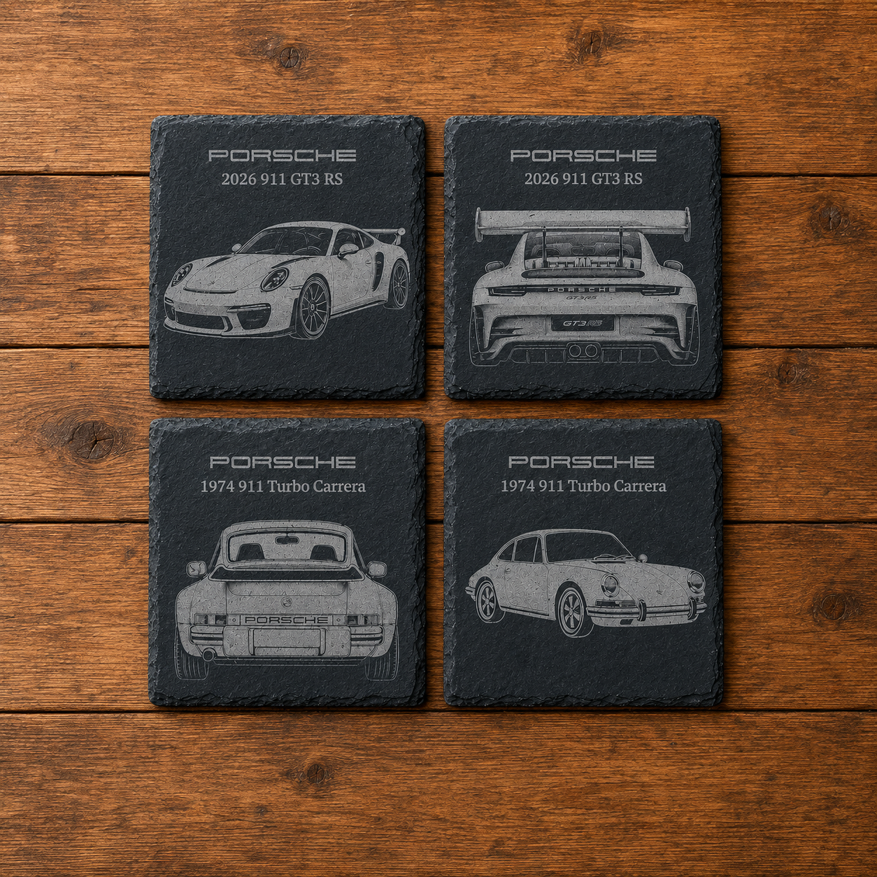 Porsche Slate Coaster Set of 4