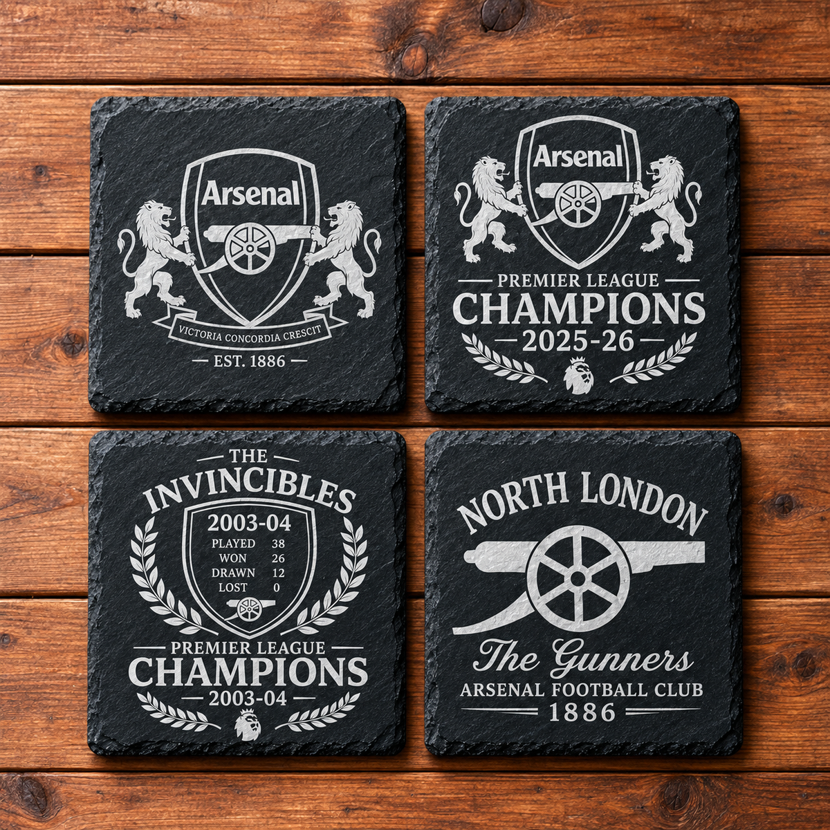 Arsenal FC Set of 4 Coasters