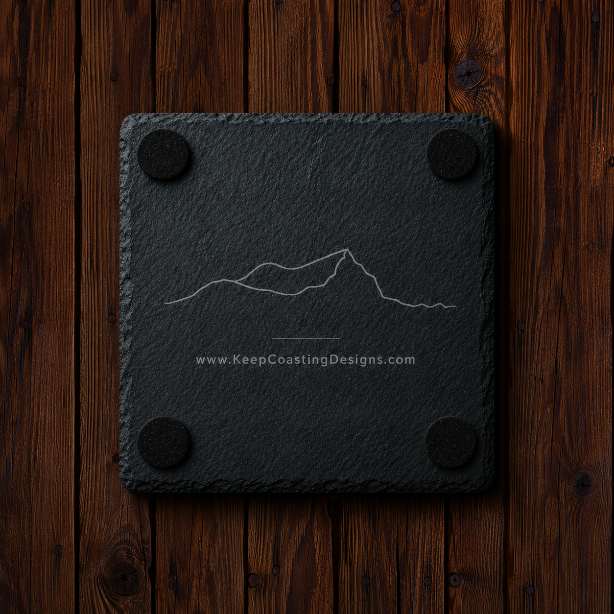 Aston Villa FC Engraved Slate Coaster