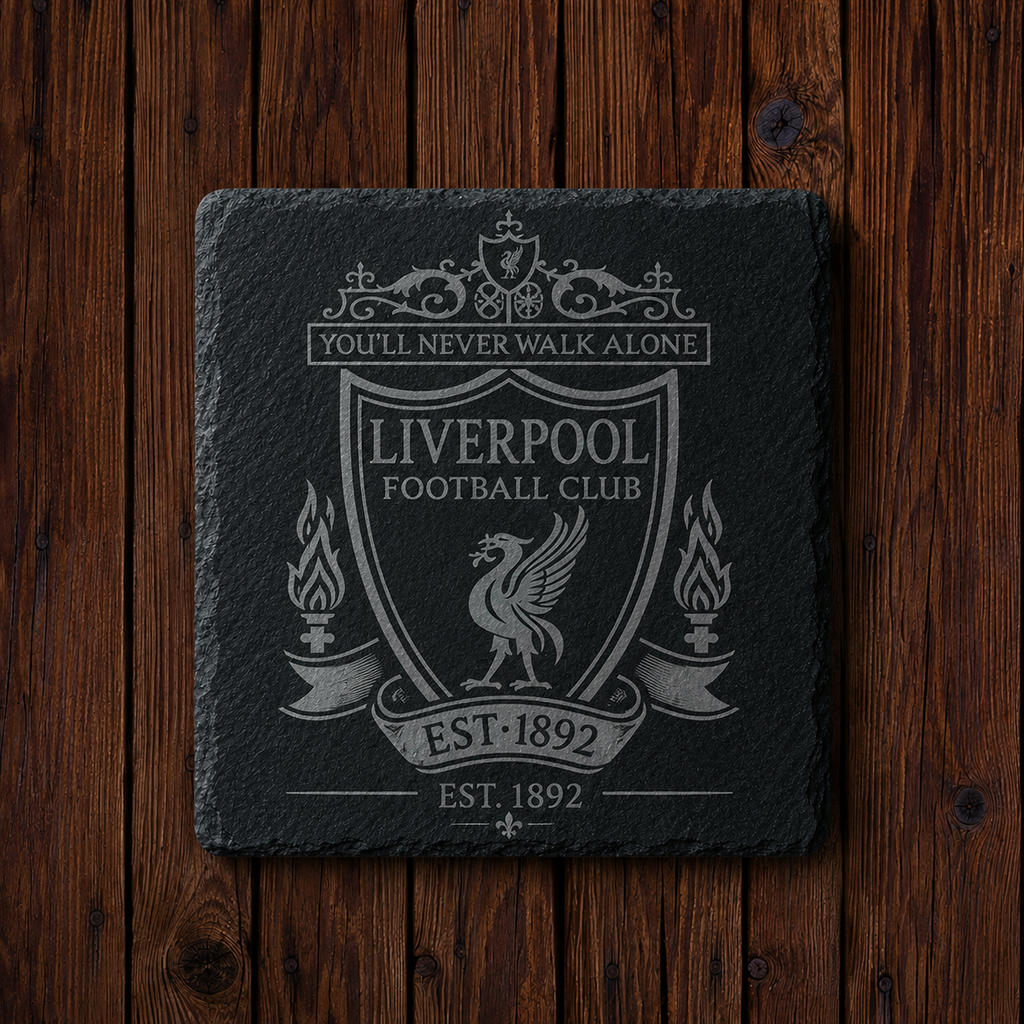 Liverpool FC Engraved Slate Coaster