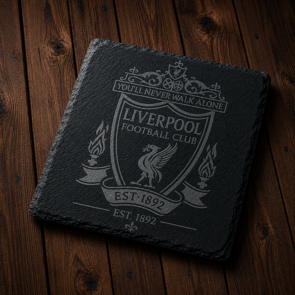 Liverpool FC Engraved Slate Coaster